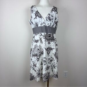 Y2K Sam TY Dress Women Twelve Midi Babydoll Linen Blend Cottagecore Prairiecore